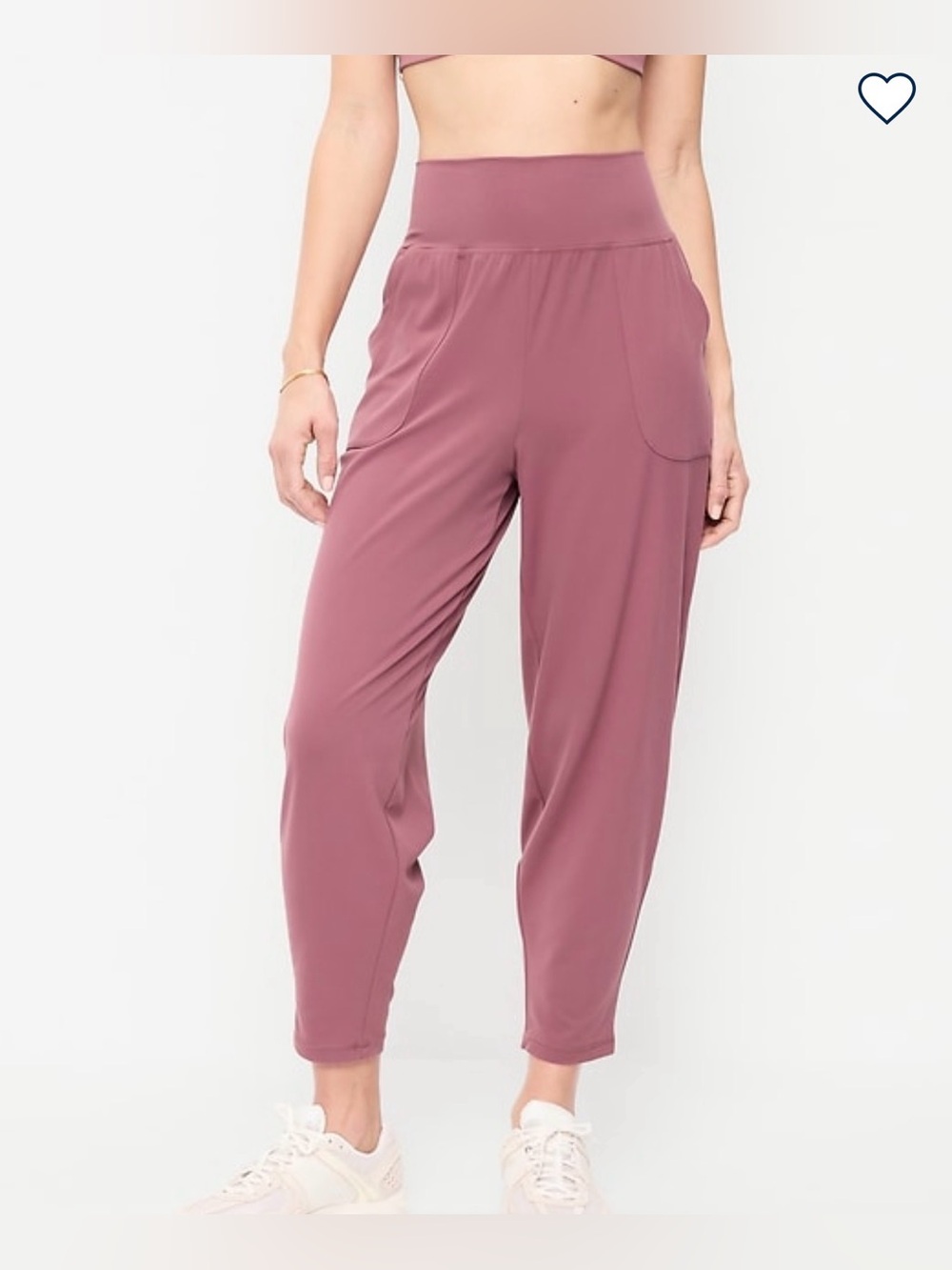 Old Navy High Waisted Studio Smooth Womens Mauve Active Joggers Sz XXL Tall